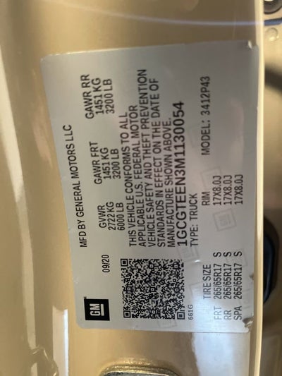 2021 Chevrolet Colorado ZR2