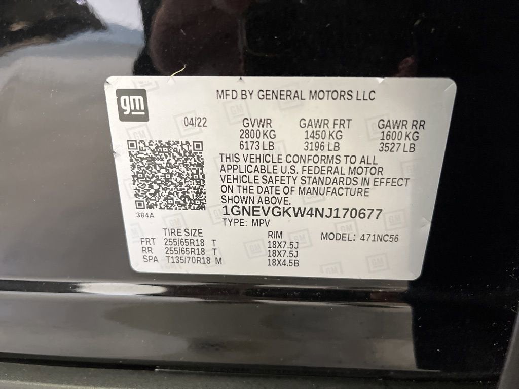 2022 Chevrolet Traverse LT Cloth