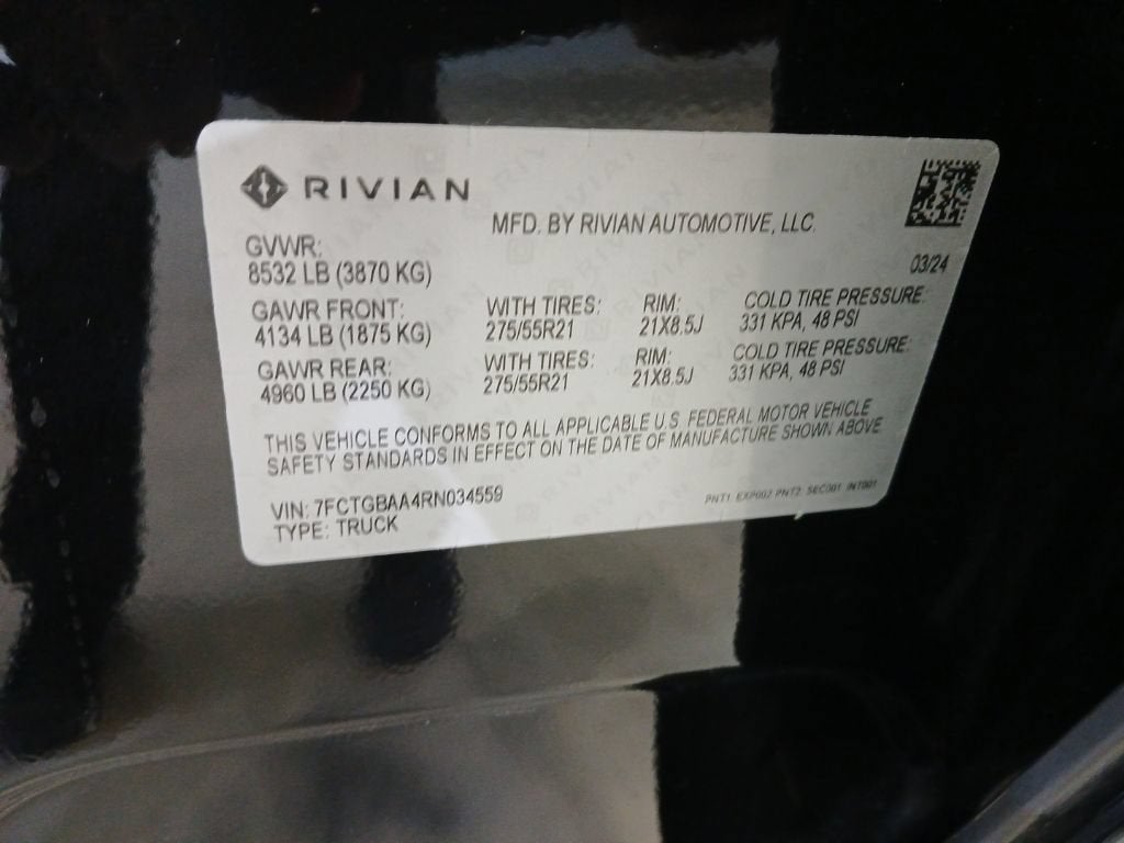 2024 RIVIAN R1T Adventure