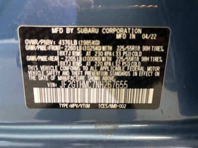 2022 Subaru Crosstrek Limited