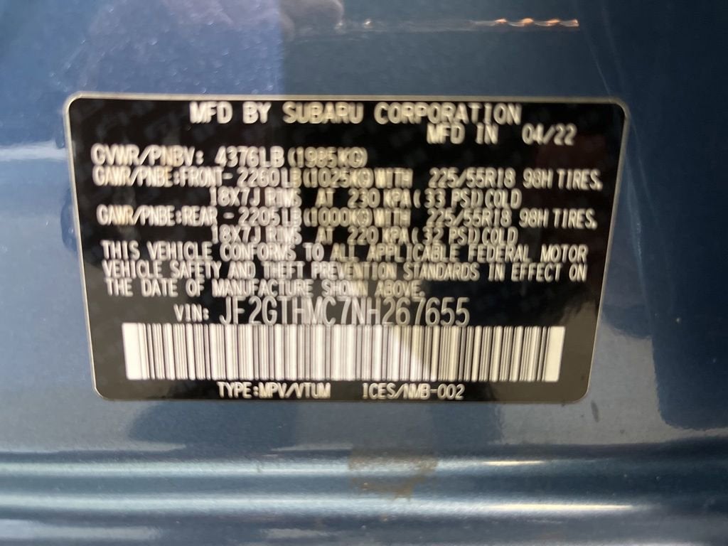 2022 Subaru Crosstrek Limited